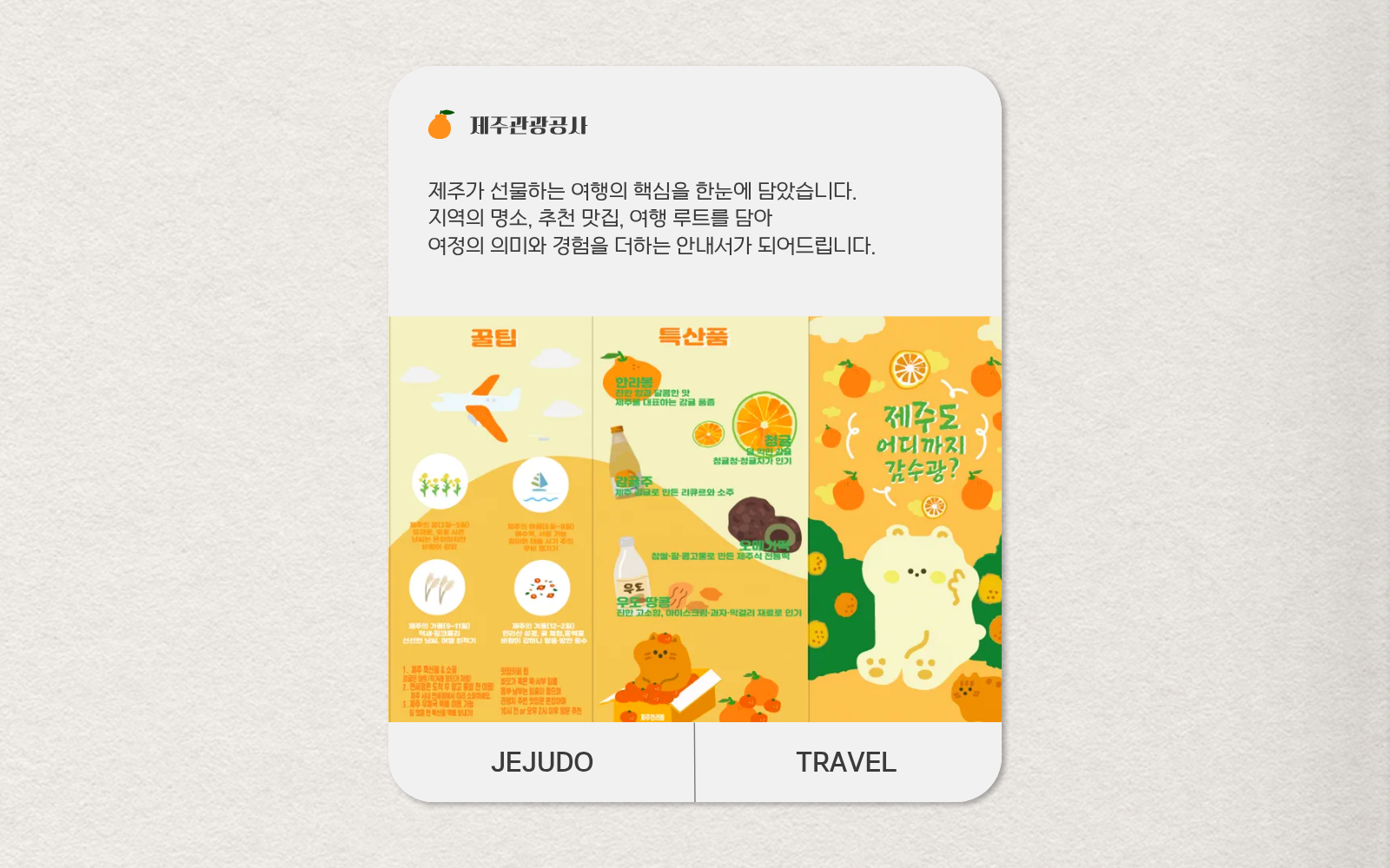 Leaflet Design - 제주도 어디까지 감수광?